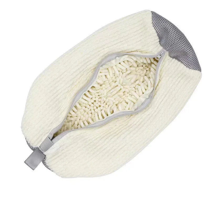 Shoe Washing Bag Washing Machine Laundry Bags Microfiber Closure Shoes Cleaning Bag Shoes Laundry Net Fluffy Fibers Sneaker
